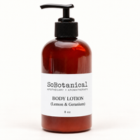 SoBotanical Body Lotion (Lemon & Geranium) — front view