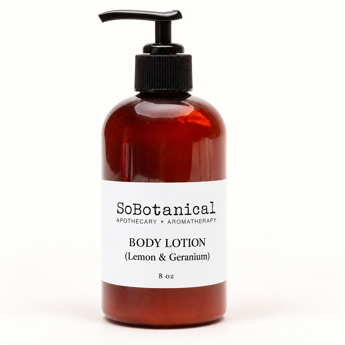 SoBotanical Body Lotion (Lemon & Geranium) — front view