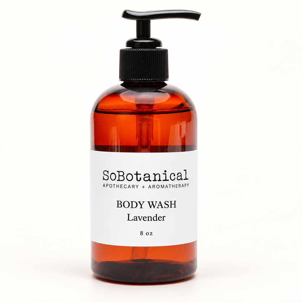 SoBotanical Body Wash (Lavender) — front label