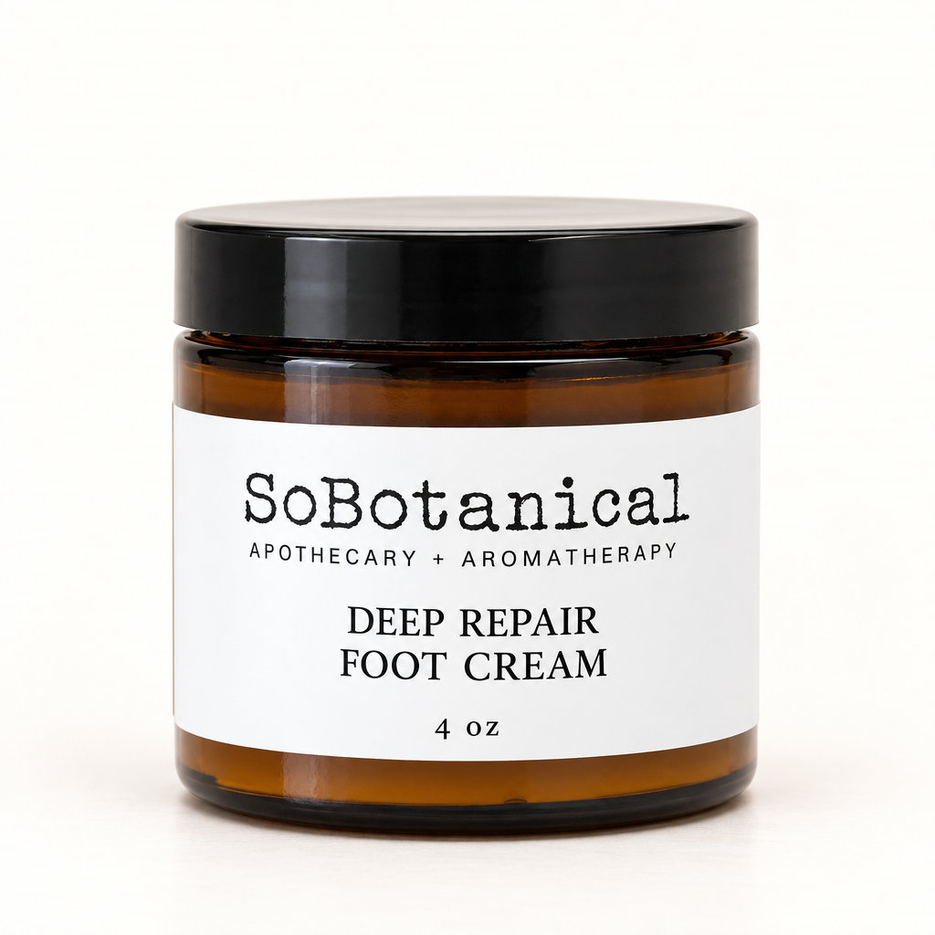 SoBotanical Deep Repair Foot Cream — front label
