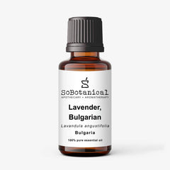 SoBotanical Bulgarian Lavender essential oil bottle