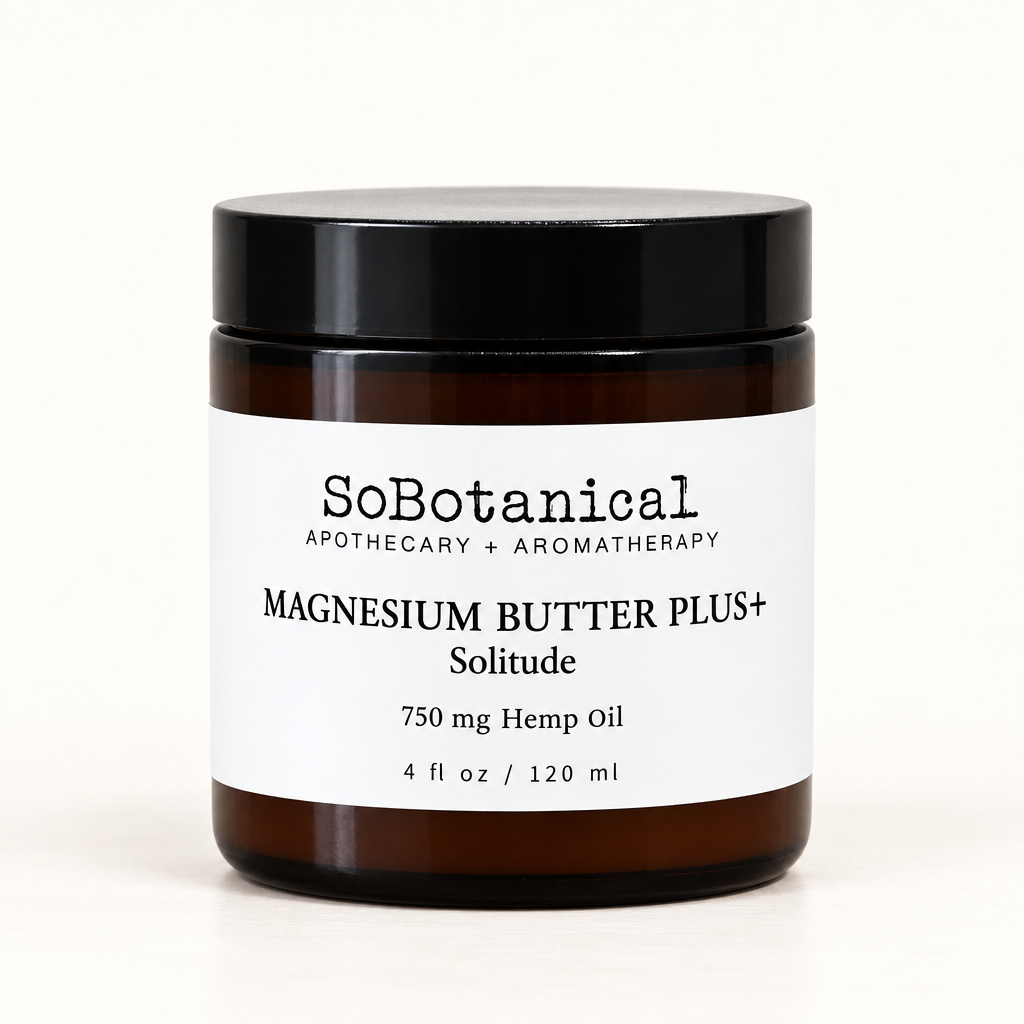 SoBotanical Magnesium Butter Plus + (Solitude) — front label