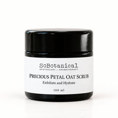 SoBotanical Precious Petal Oat Scrub — front view