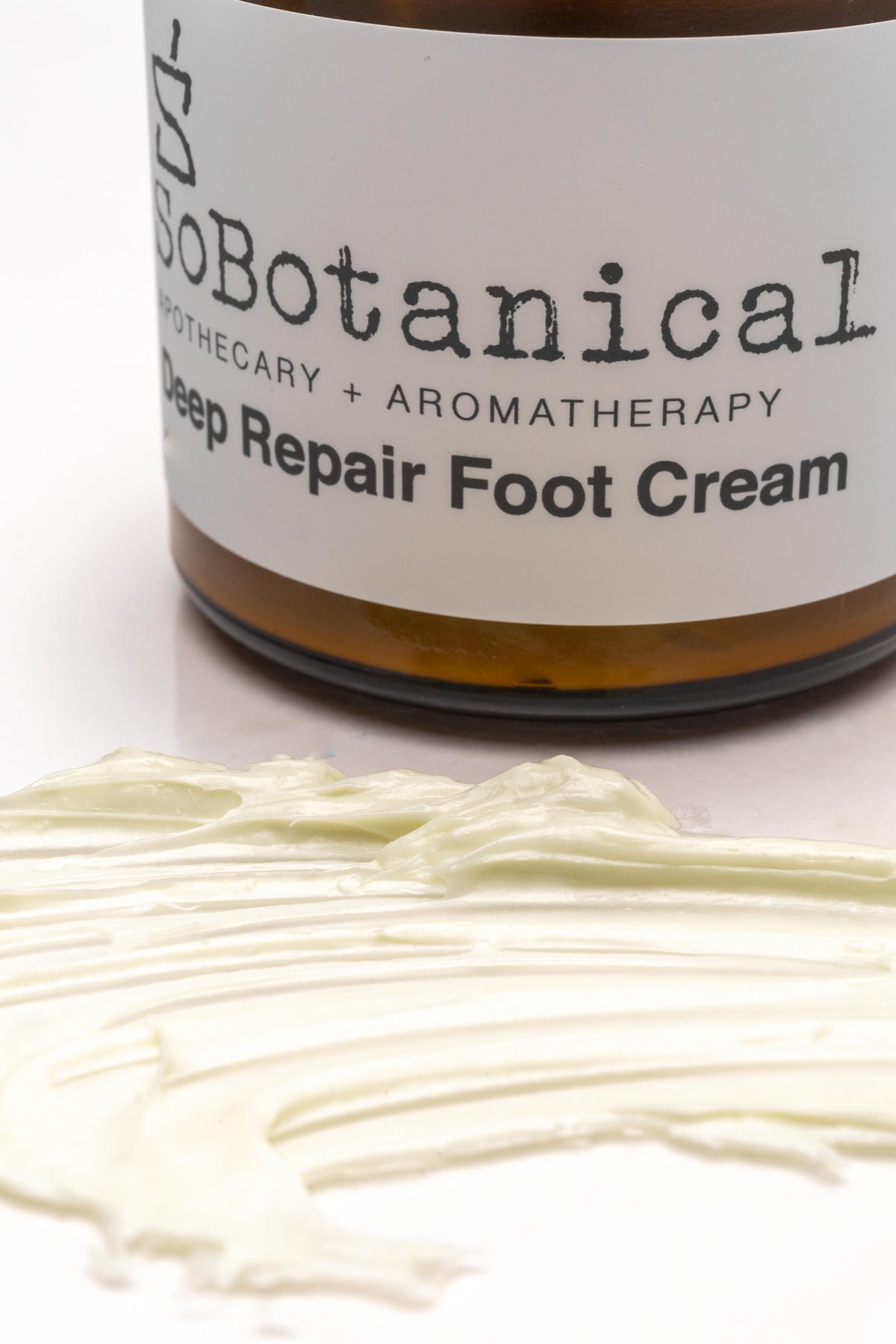 SoBotanical Deep Repair Foot Cream jar close-up