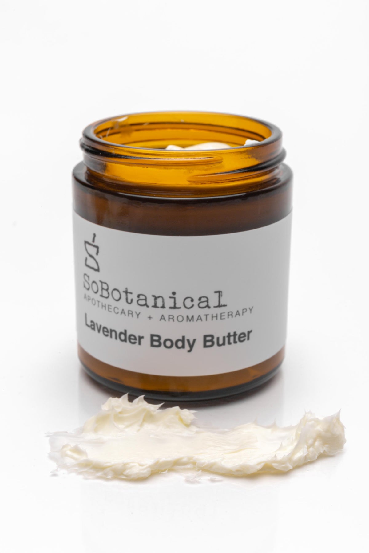 SoBotanical Lavender Body Butter jar and label
