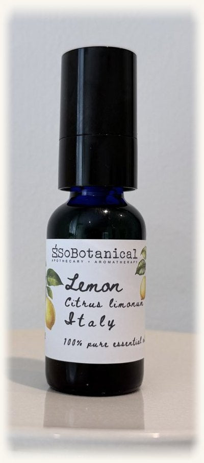 The limited-edition Italian lemon in its Tuscan blue bottle